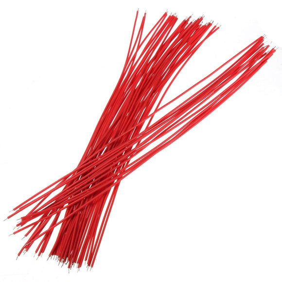 4 X 50Pcs Red Two Ends With Tin-plated 20cm Breadboard Jump Cable