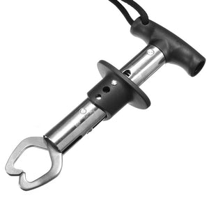 Stainless Steel Fish Lip T Handle Fishing Grabber Gripper Grip Tools