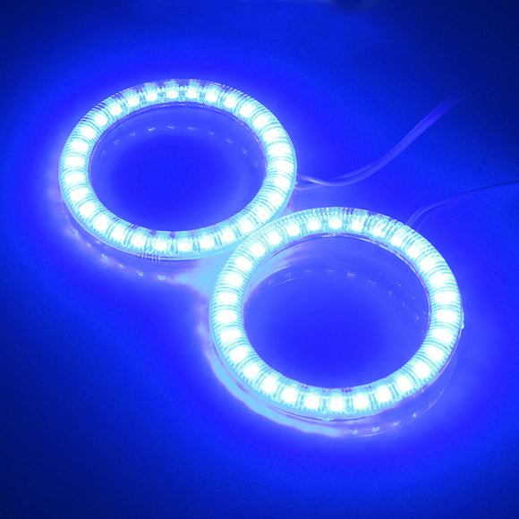 Car Pair 30 LED SMD Lights Angel Eye Halo Lamps 60mm For BMW