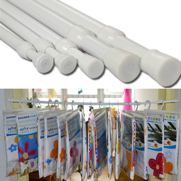 133-250cm Retractable Valance Curtain Pole Window Rail Rod