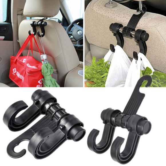 Black Auto Car Seat Purse Bag Organizer Hanger Tool Holder Hook