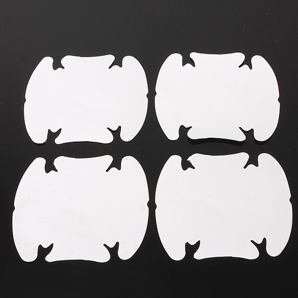 4Pcs Car Door Wrist Handles Protective Film Vinyl Stickers Transparent
