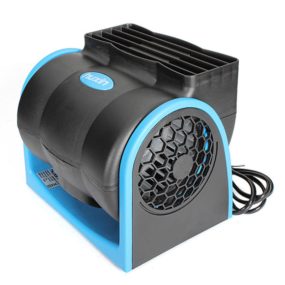 DC12V 7W Mini Electric Fan Double Wind Wheels for Car Truck Vehicle Air Conditioning