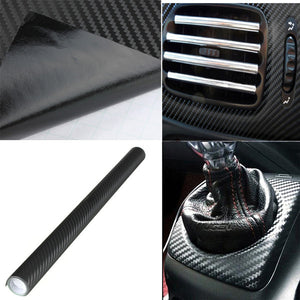 Carbon Fiber Vinyl Car Sticker Roll 127x40cm 3D Decal Graphic Adhesive
