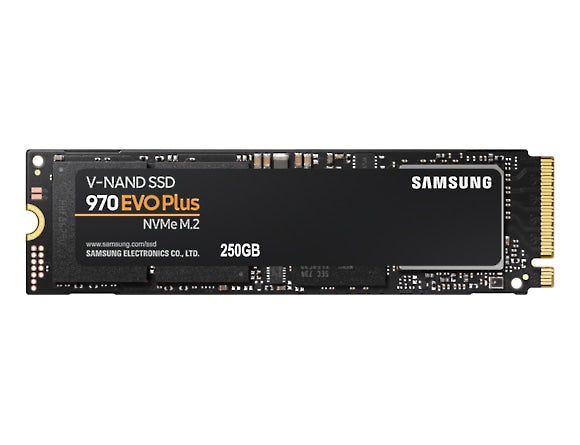 Samsung MZ-V7S250BW 250Gb 970 Evo Plus series NGFF(M.2) 3-bit MLC SSD with NVMe PCIe (Gen3.0) x4 mode SSD